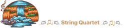 Mill River String Quartet White Logo